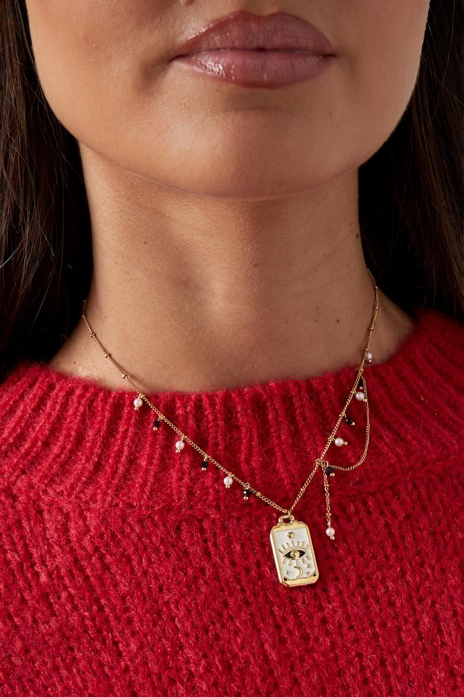 Majestic Eye necklace - Gold color Picture3